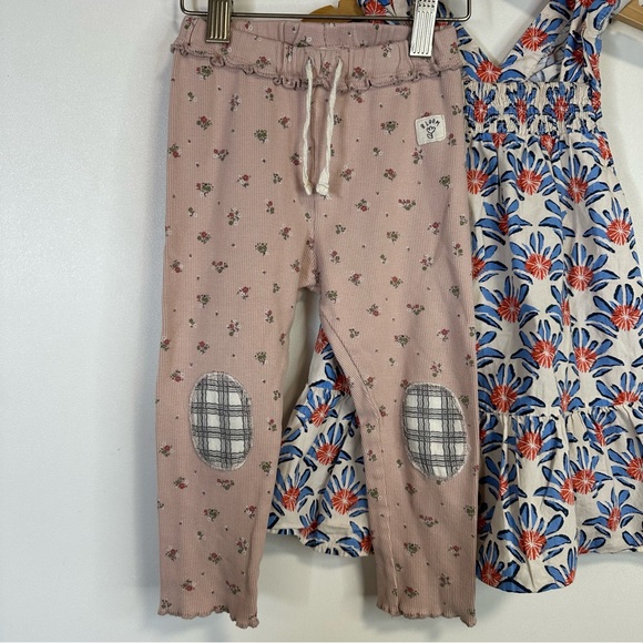 Zara Baby Girl Bundle of 4 Tops Floral Leggings and Floral Dress Size 18-24 Mos - Picture 4 of 7